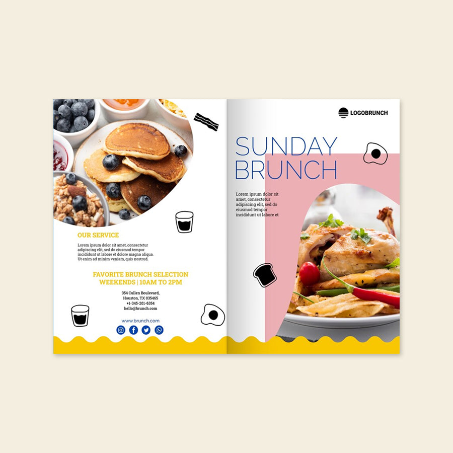 Half Fold Flyers & Leaflets